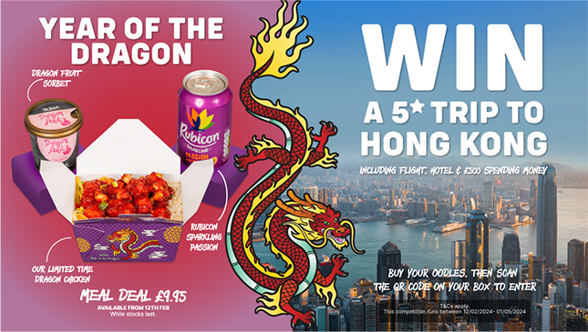 Celebrate the Year of the Dragon with Oodles: WIN a dream holiday in the vibrant city of Hong Kong!